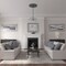 Ekena Millwork Durham Ceiling Medallion (Fits Canopies up to 4 1/4"), Hand-Painted Cloud Burst, 31"OD x 1 1/2"P CM31DUCBF - alternate 3